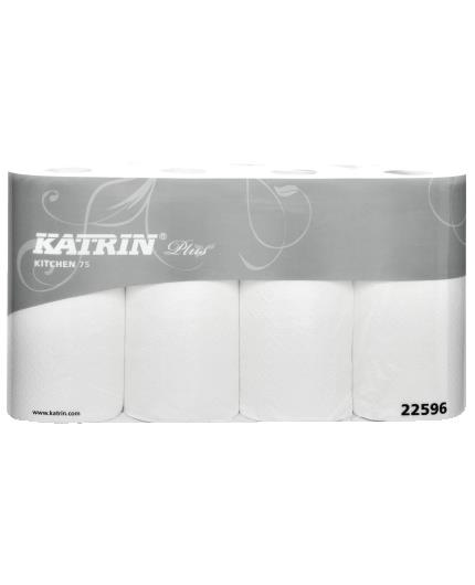 259635 Katrin 3942 Kjøkkenrull KATRIN Plus 75 2L 21m (4) husholdning -og tørkepapirrull